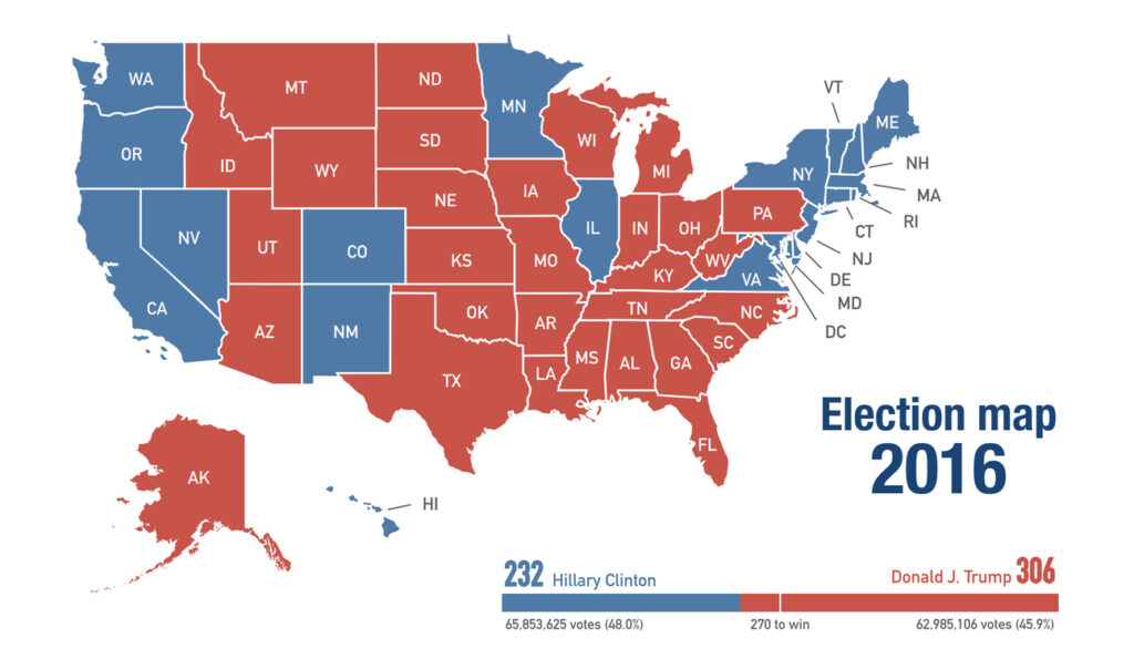 2016 Election (Electoral College Map) 