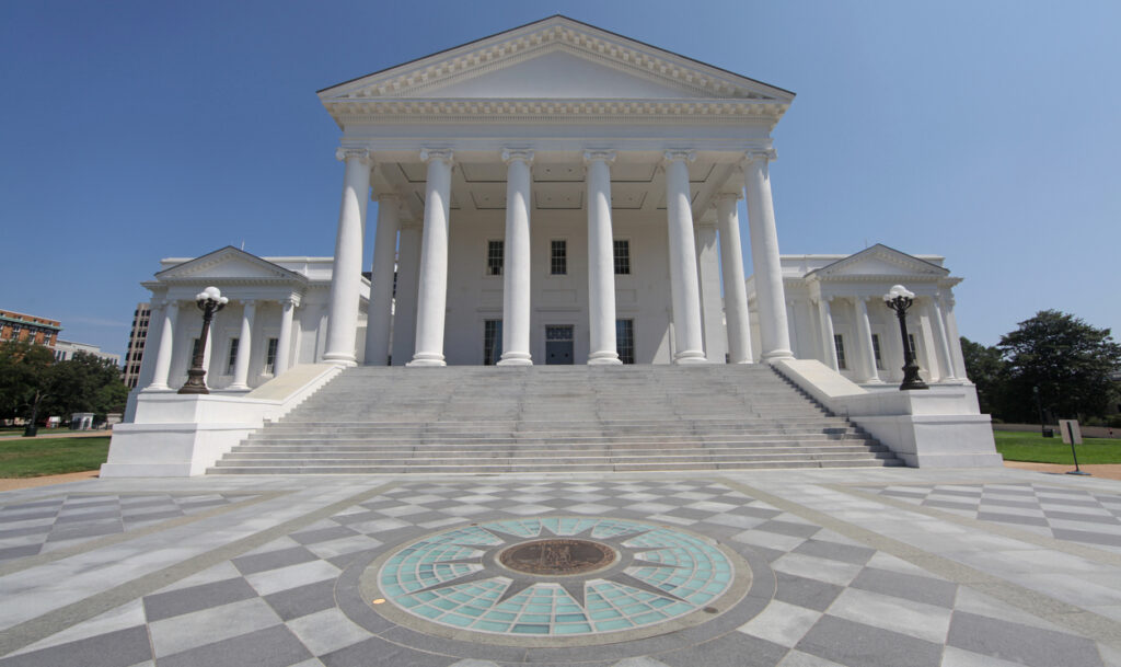 The Virginia State Capitol Building in Richmond.